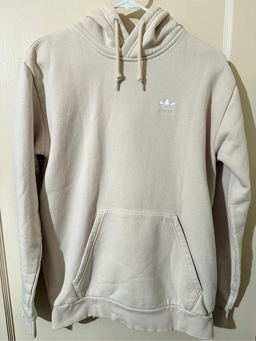 adidas Originals Trefoil Essentials Hoodie Cream XS